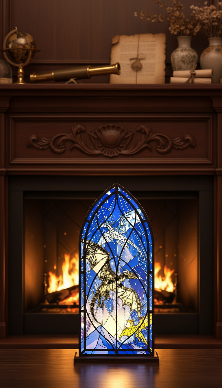 Gothic Dragon Library Sign, Fantasy Bookshelf Decor, Book Lover Gift, Reader Gift, Dragon Book Nook Shelf Sign BNVLR27