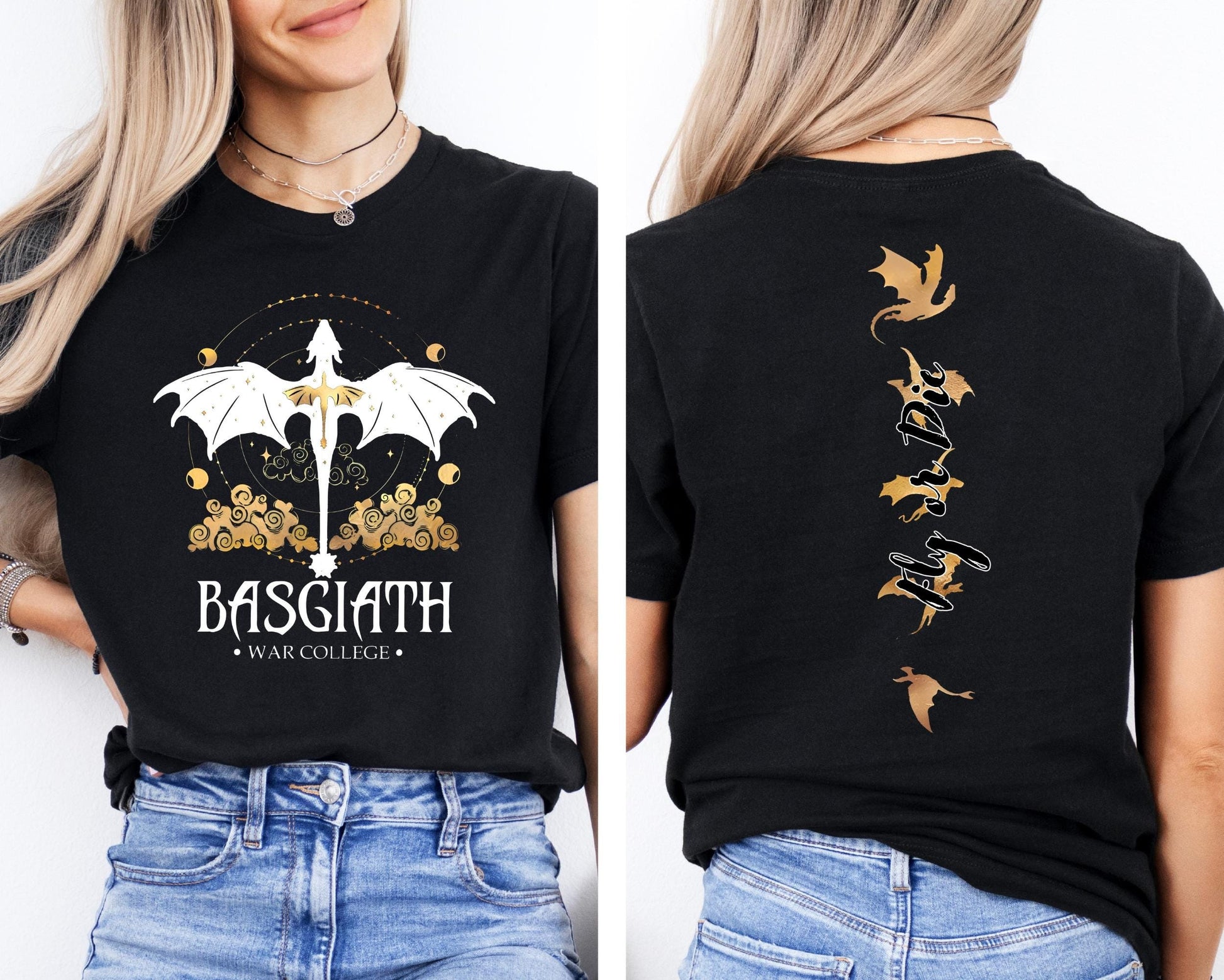 Comfort Colors Basgiath War College T-shirt ,Dragon Rider, Fly or Die,Riders Quadrant,Rebecca Yoros, Fourth Wing Shirt, Violet Sorrengail,Xaden Riorson CFVLR17
