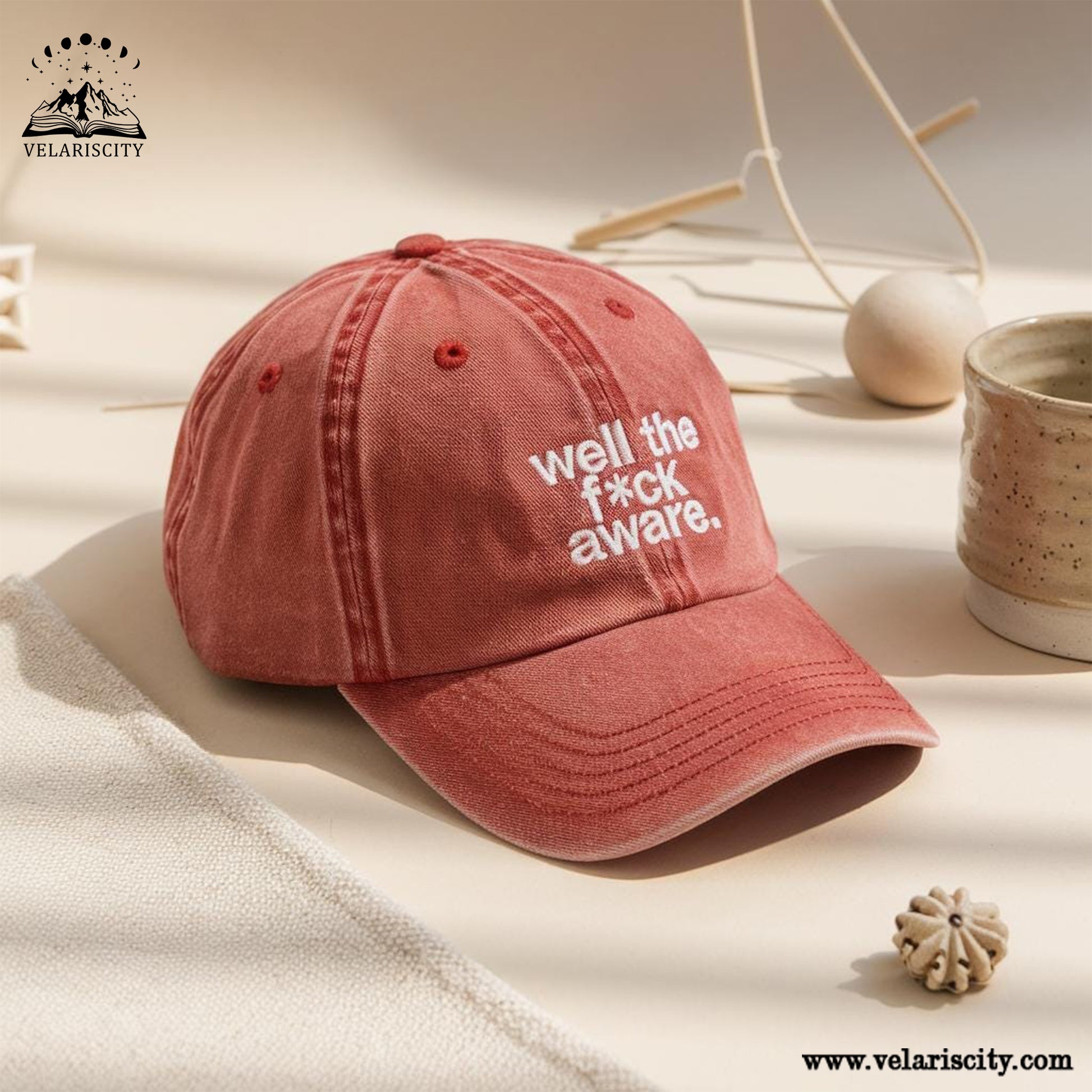 Embroidered Well The Fuck Aware Xaden Riorson Hat, Bookish Hat, Violet Little Thing Hat, Book Quote Gift, Funny Bookish Gift VLRH13