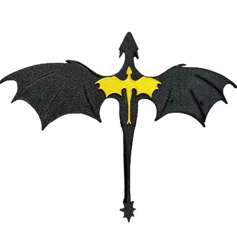 Fourth Wing Double Dragon BOOK INSERT, Bookmark, Book Accessory, Black and Gold Dragons