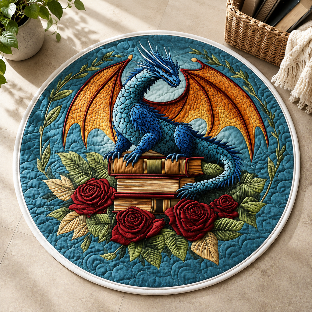 Tempest Tail Quilted Round Mat - QRVLR05