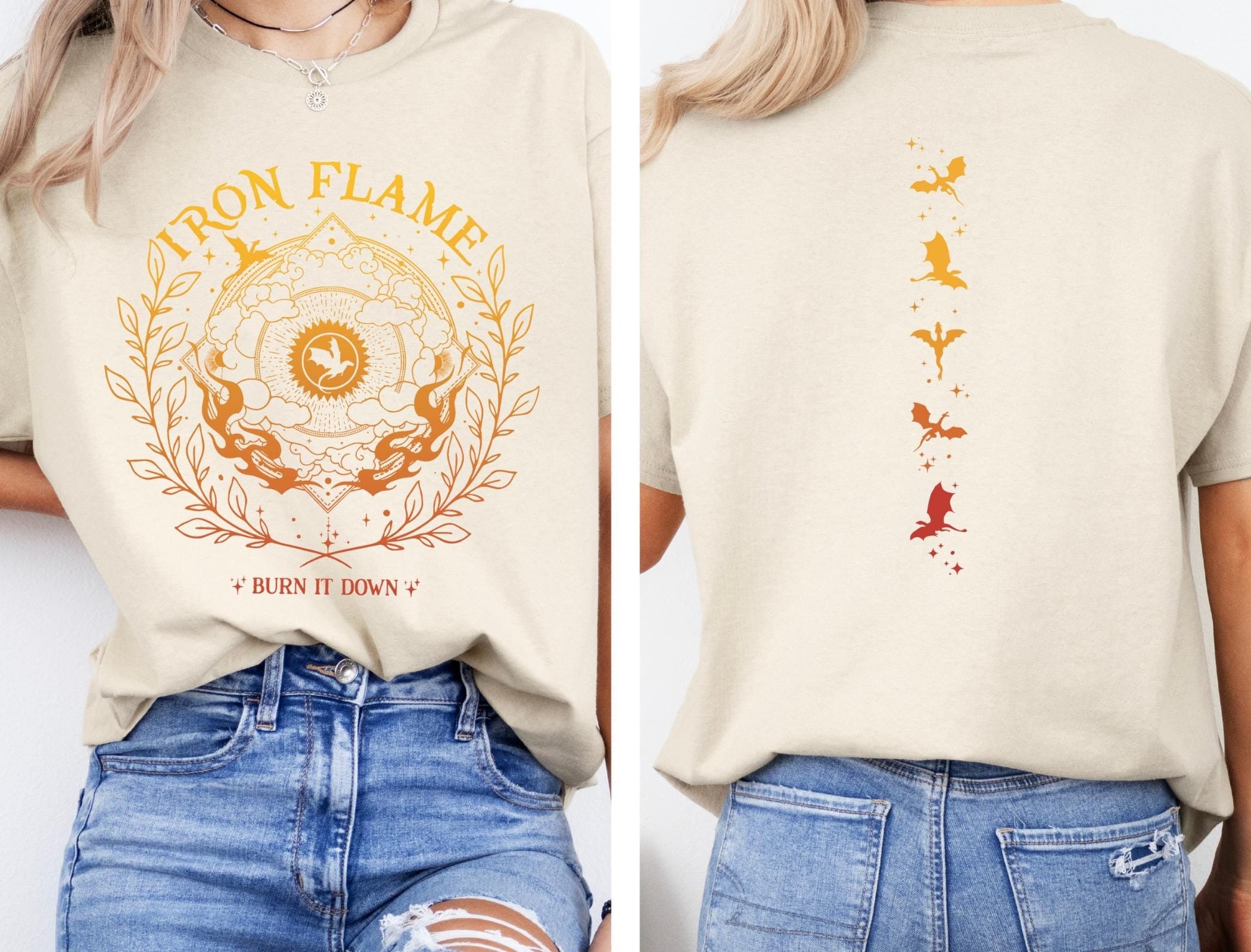 Comfort Colors Iron Flame Shirt, Fourth Wing Shirt, Rebecca Yarros Shirt, Dragon Rider Shirt, Violt Sorrengail, Bookish Shirt, Basgiath War College Shirt CFVLR39