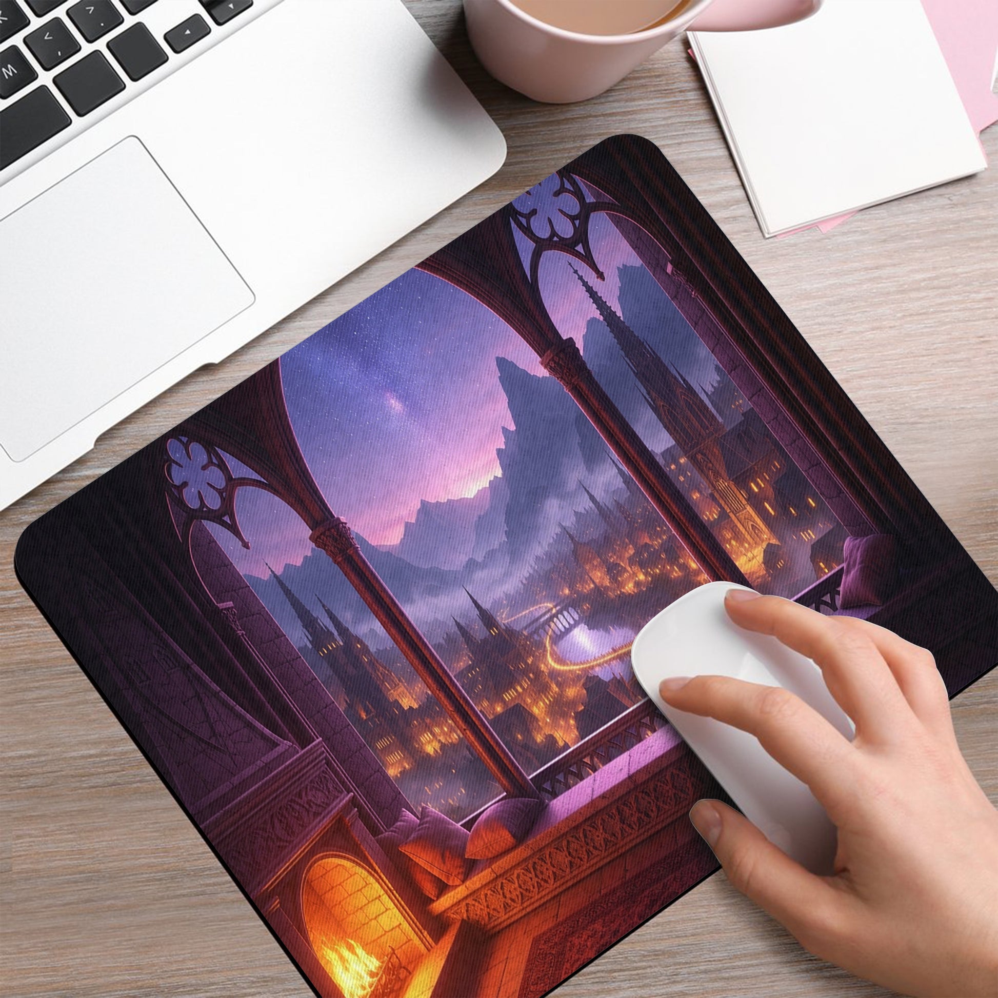 Velaris City of Starlight Desk Mat, ACOTAR Night Court Large Gaming Desk Pad, A Court of Thorns and Roses Bookish Gift DMVLR03