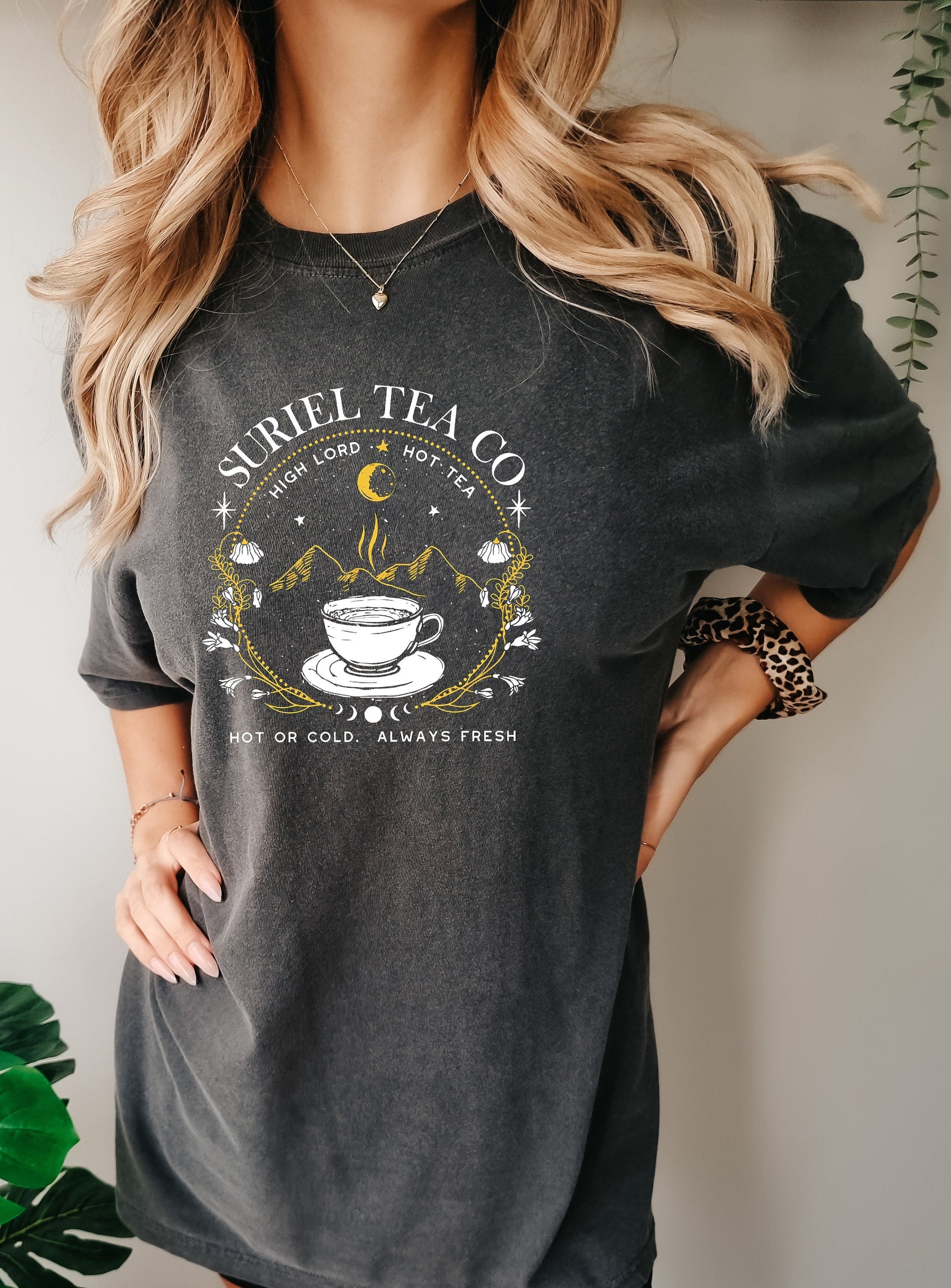 Comfort Colors Suriel Tea Co Comfort Color Shirt, Acotar Bookish Sweatshirt, A Court Of Thorns And Roses Sweatshirt, Suriel Tea Sweatshirt, SJM Sweatshirt CFVLR36