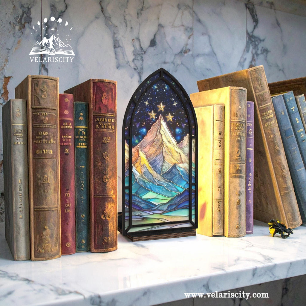 Fantasy Book Nook for Bookaholic, Acrylic Candle Holder, Fantasy Book Lover & Reader Gift, Bookshelf Decor, Library Decor, Bookish Gift BNVLR02