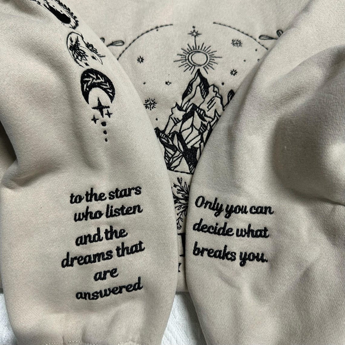 Embroidered Velaris Sweatshirt, ACOTA Velaris City Of Starlight Embroidered, VEMB11