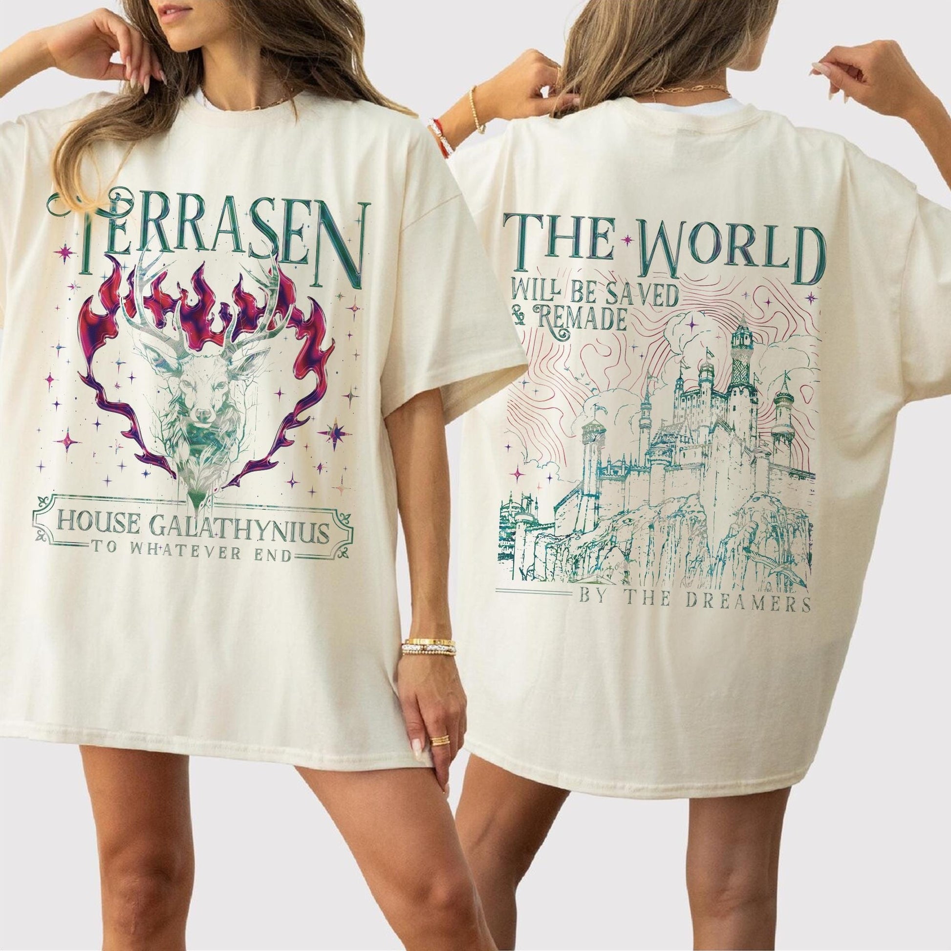 Comfort Colors Terrasen Shirt, Throne of Glass SJM T-Shirt, House Galathynius Bookish Tee, To Whatever End Shirt, Fantasy Reader Gift CFVLR73