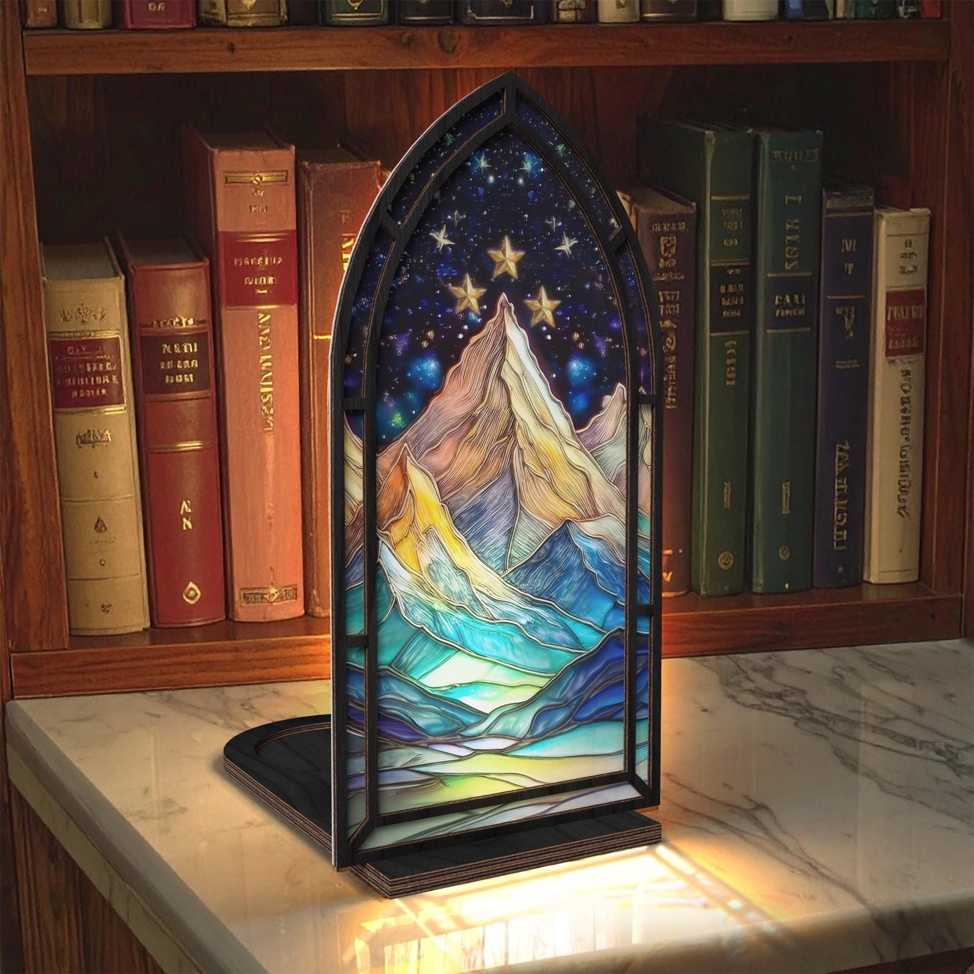 Fantasy Book Nook for Bookaholic, Acrylic Candle Holder, Fantasy Book Lover & Reader Gift, Bookshelf Decor, Library Decor, Bookish Gift BNVLR02