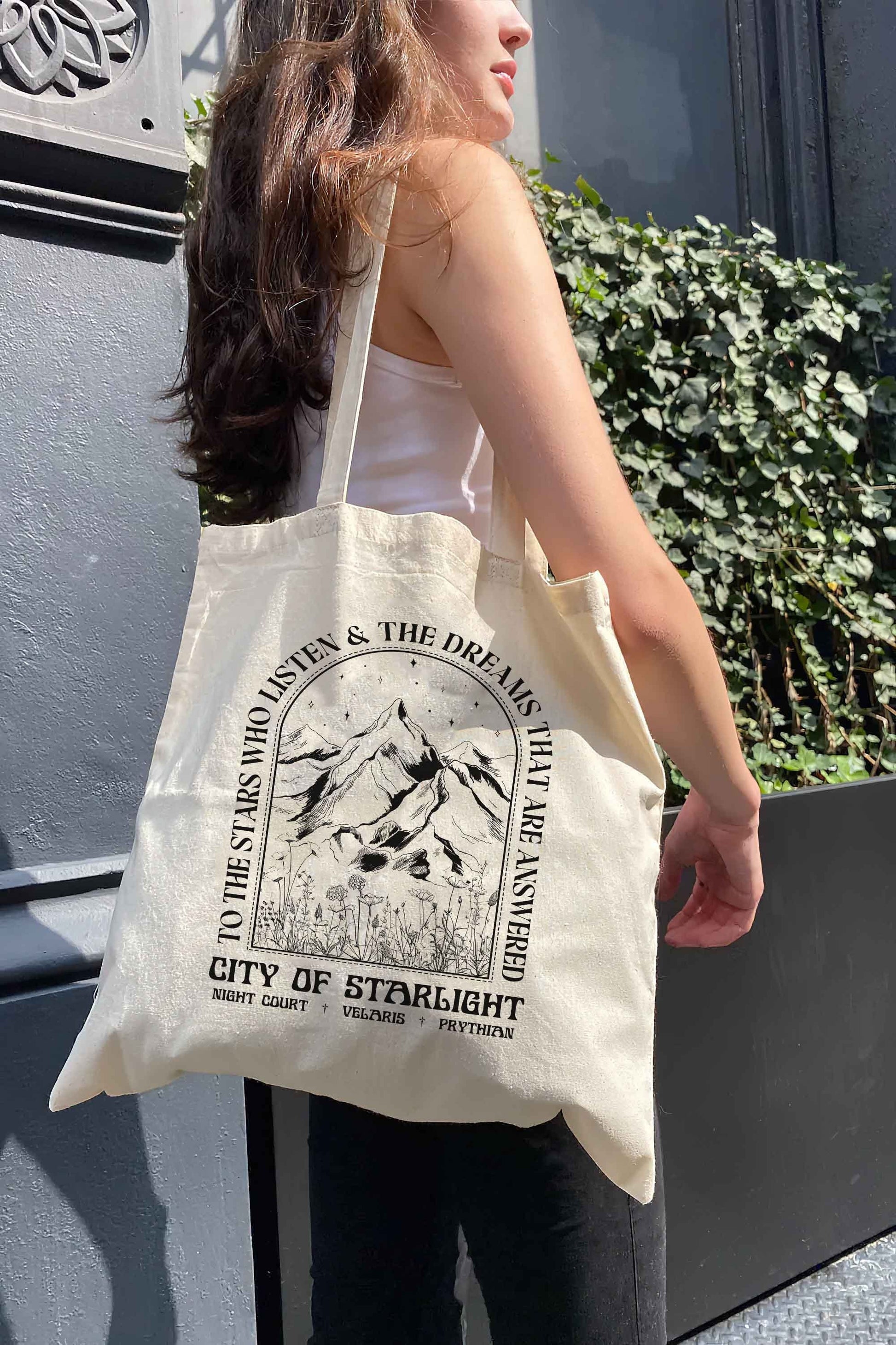 City Of Starlight Velaris Tote Bag, ACOTAR Tote Bag, A Court Of Thorns And Roses, Crescent City, Rhysand, Bookish Tote Bag, FBAA, ACOTAR TBVLR02