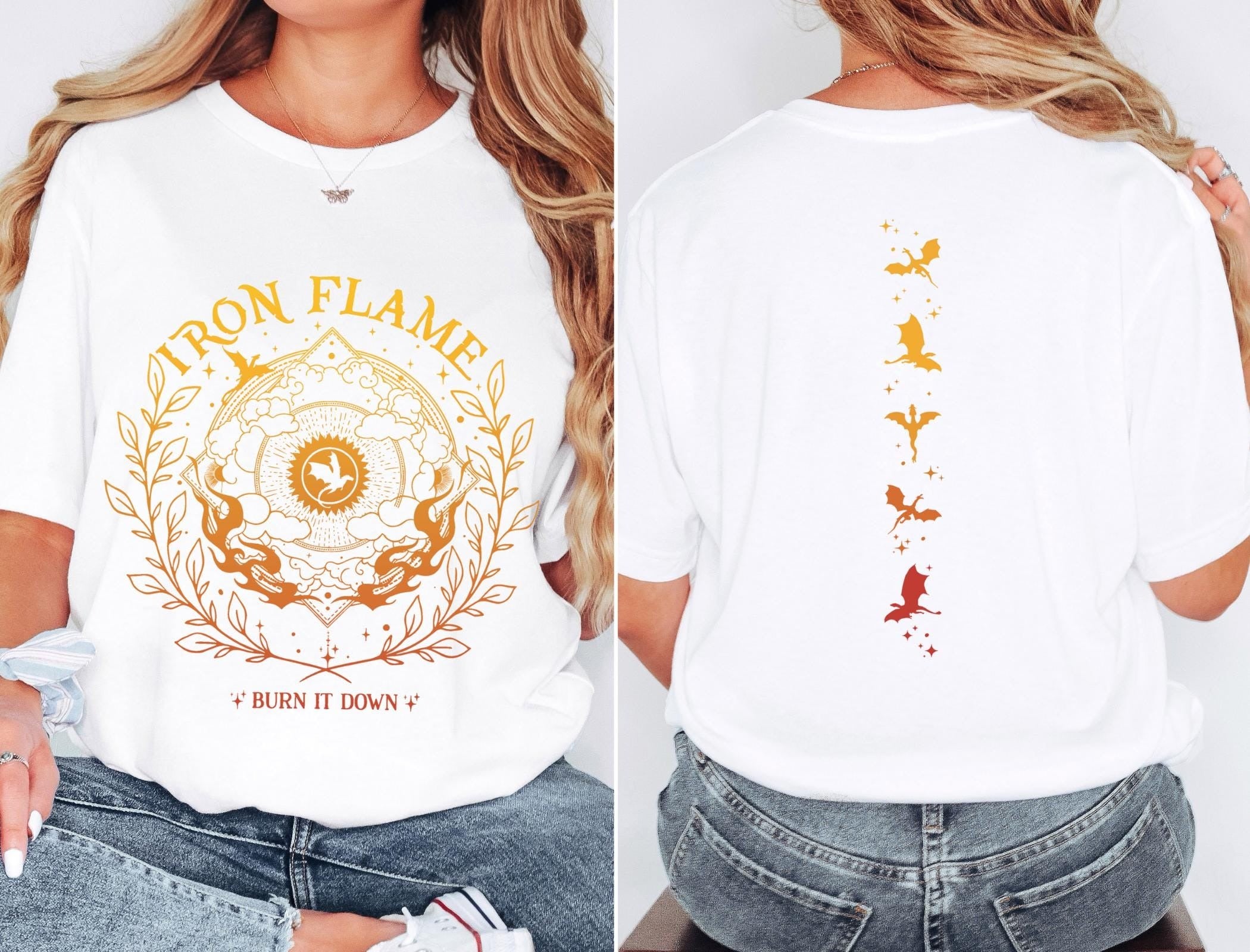 Comfort Colors Iron Flame Shirt, Fourth Wing Shirt, Rebecca Yarros Shirt, Dragon Rider Shirt, Violt Sorrengail, Bookish Shirt, Basgiath War College Shirt CFVLR39