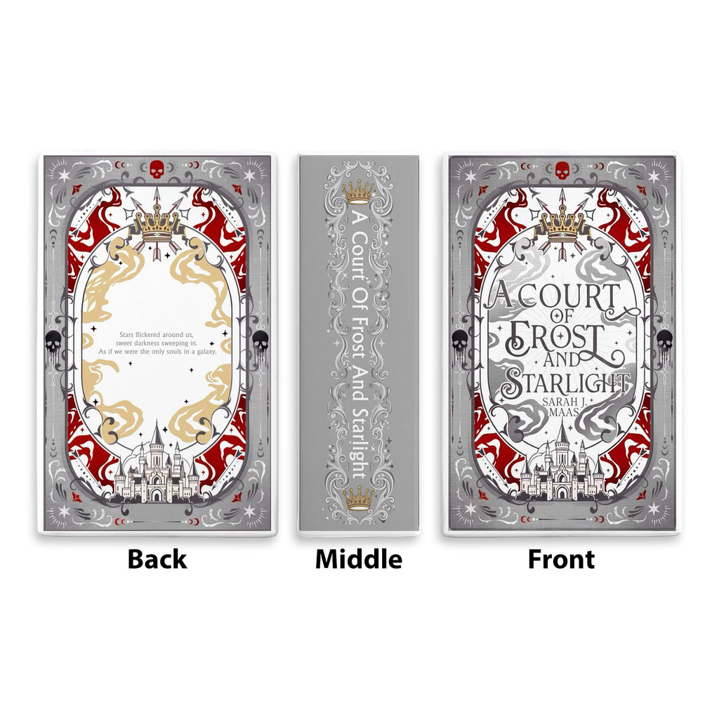 A Court of Frost and Starlight Book Vase, ACOTAR Ceramic Book Decor, Fantasy Book Lover Gift, Home Library Shelf Aesthetic CVVLR32