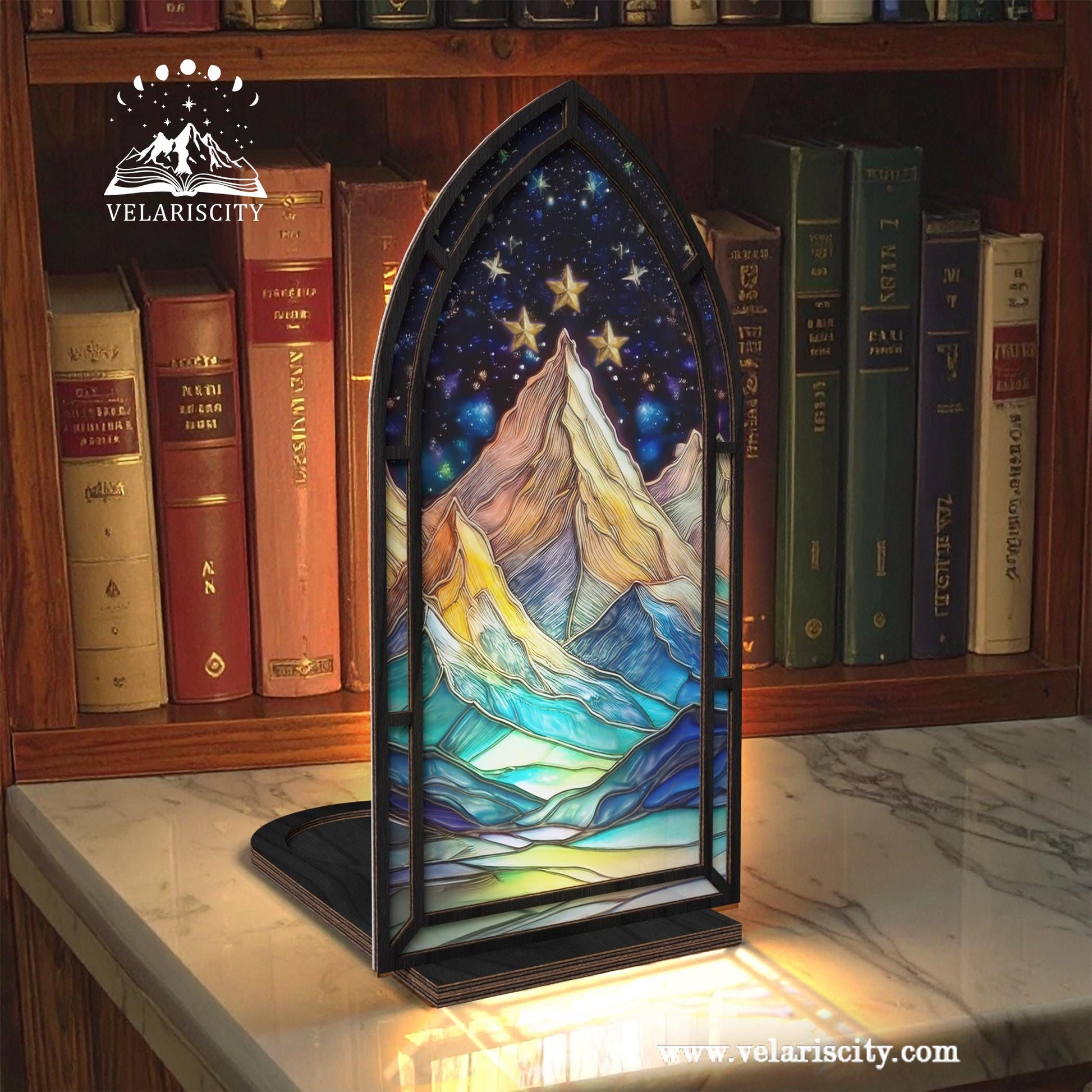 Fantasy Book Nook for Bookaholic, Acrylic Candle Holder, Fantasy Book Lover & Reader Gift, Bookshelf Decor, Library Decor, Bookish Gift BNVLR02