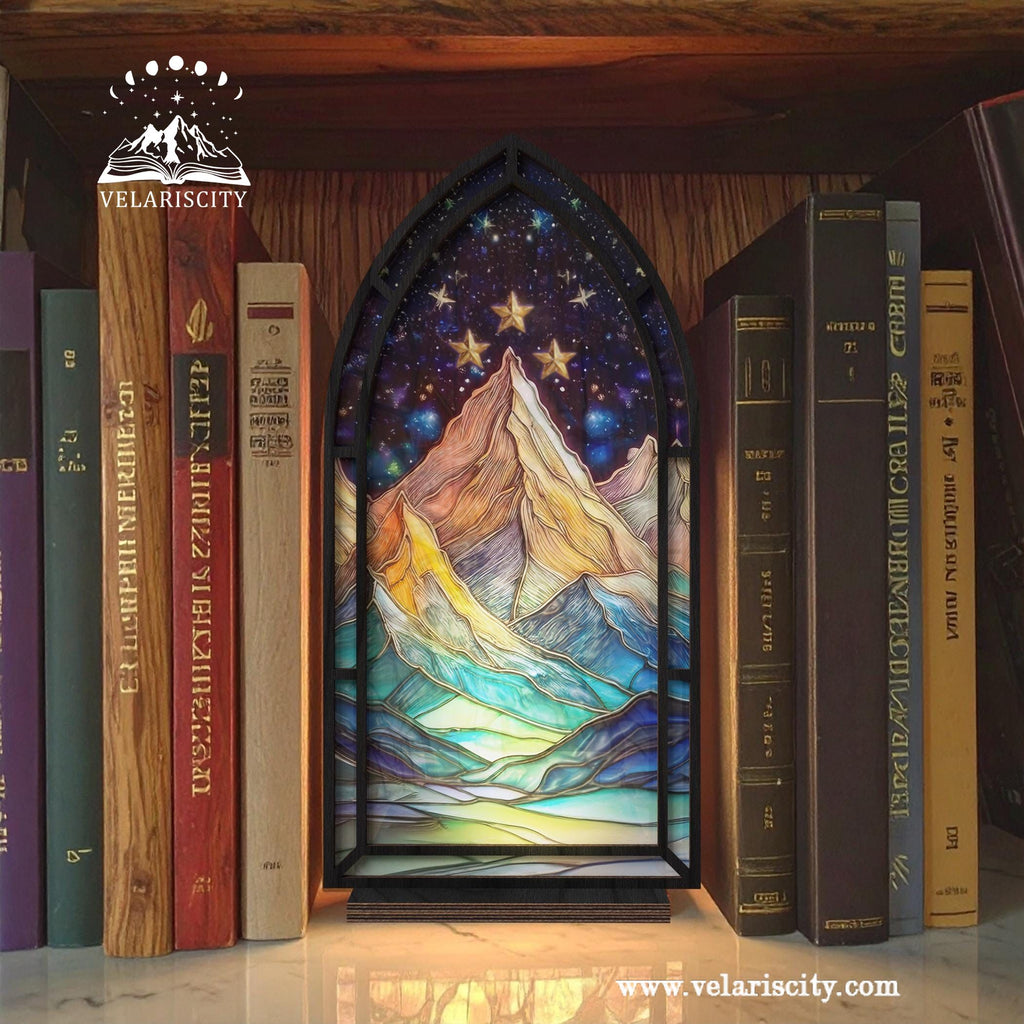 Fantasy Book Nook for Bookaholic, Acrylic Candle Holder, Fantasy Book Lover & Reader Gift, Bookshelf Decor, Library Decor, Bookish Gift BNVLR02