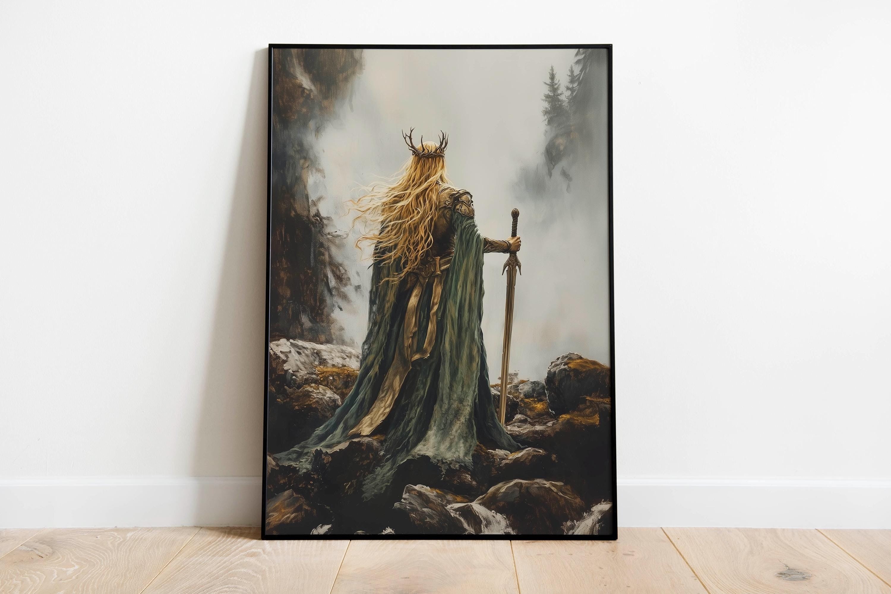 Throne of Glass Silhouette Poster Set of 3, Manon Blackbeak, Dorian Havilliard, Aelin Galathynius Art Prints, Sarah J Maas Wall Decor VLRP46