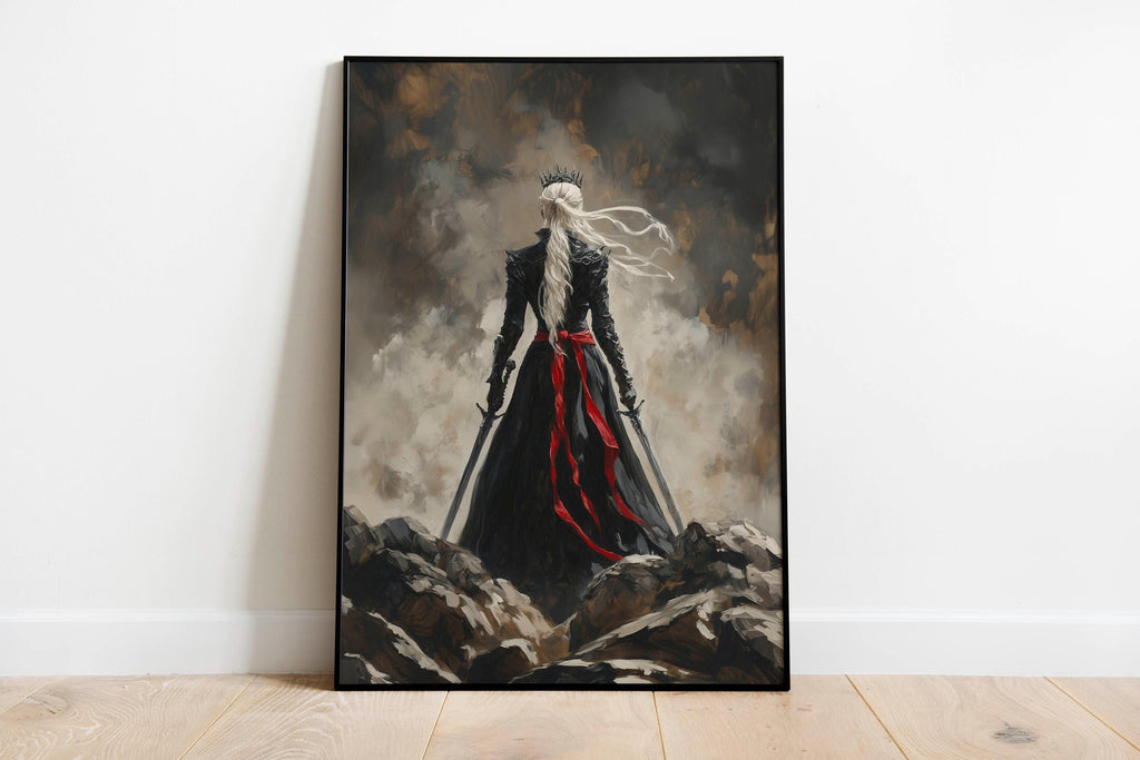 Throne of Glass Silhouette Poster Set of 3, Manon Blackbeak, Dorian Havilliard, Aelin Galathynius Art Prints, Sarah J Maas Wall Decor VLRP46