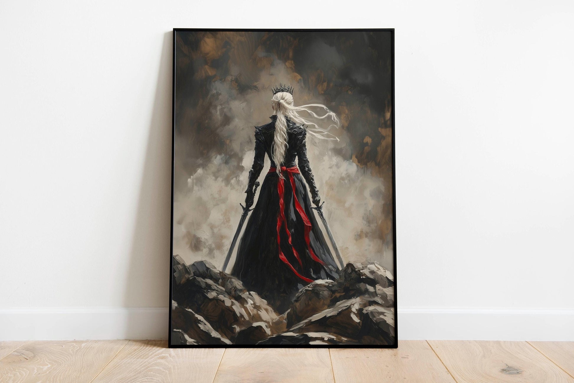 Throne of Glass Silhouette Poster Set of 3, Manon Blackbeak, Dorian Havilliard, Aelin Galathynius Art Prints, Sarah J Maas Wall Decor VLRP46