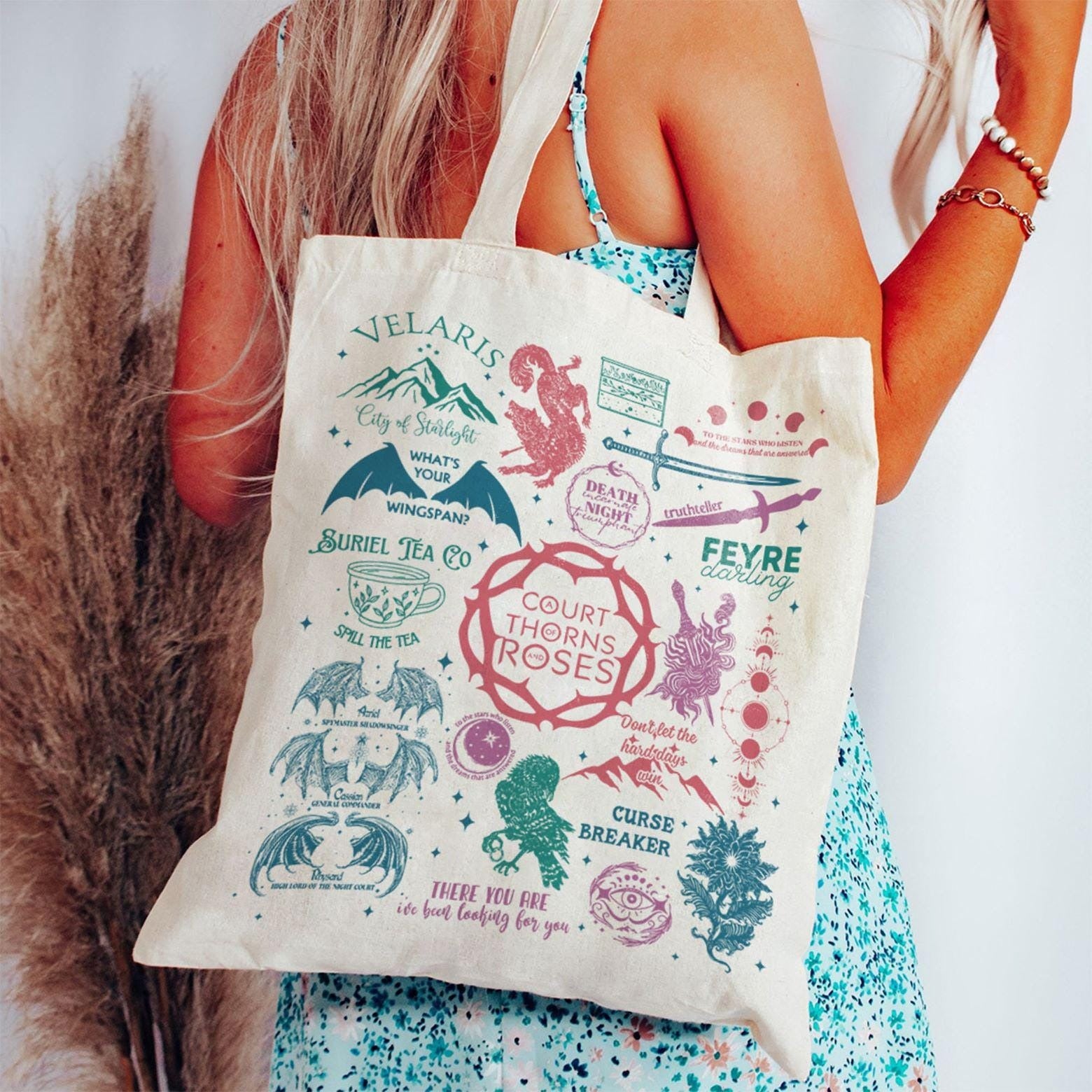 Velaris City Of Starlight Tote Bag, The Night Court, City of Starlight Tote Bag, ACOTAR Tote Bag, Acotar Lovers Gift, Velaris Fan Gift TBVLR28