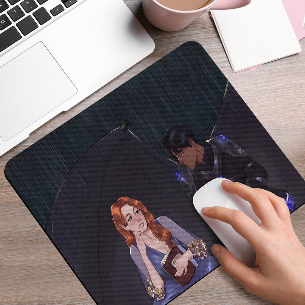 Nesta and Cassian Desk Mat, ACOTAR Desk Pad, Large Gaming Mouse Pad, Court of Nightmares Fan Art Gift for Fan DMVLR30