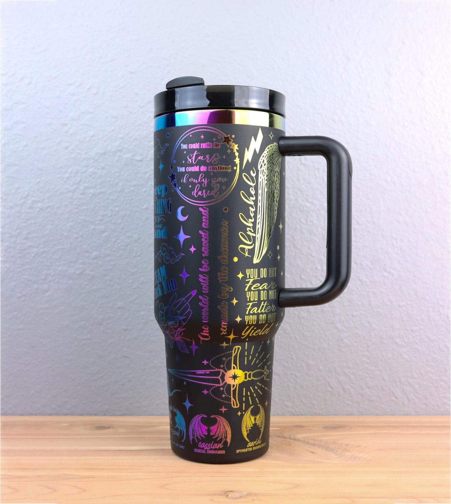 Throne Of Glass Tumbler 30oz/40oz, Dragon Fantasy Tumbler, Acotar Bookish Gift. VLR12
