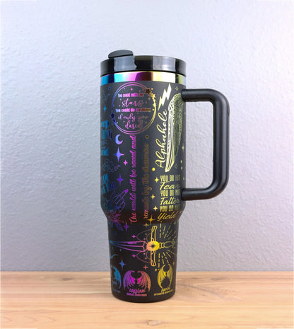 Throne Of Glass & Velaris City Of Starlight Tumbler 30oz/40oz, Dragon Fantasy Tumbler, Bookish Gift. VLR12