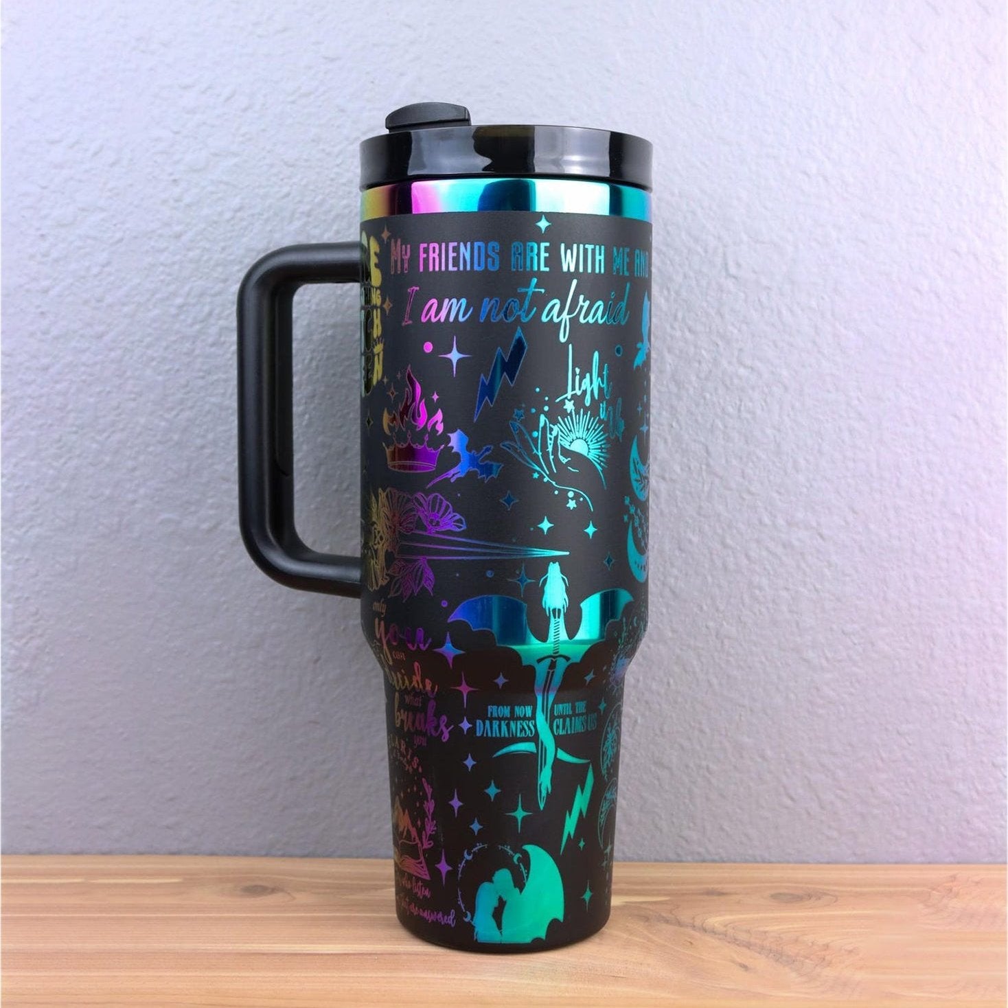 Throne Of Glass Tumbler 30oz/40oz, Dragon Fantasy Tumbler, Acotar Bookish Gift. VLR12