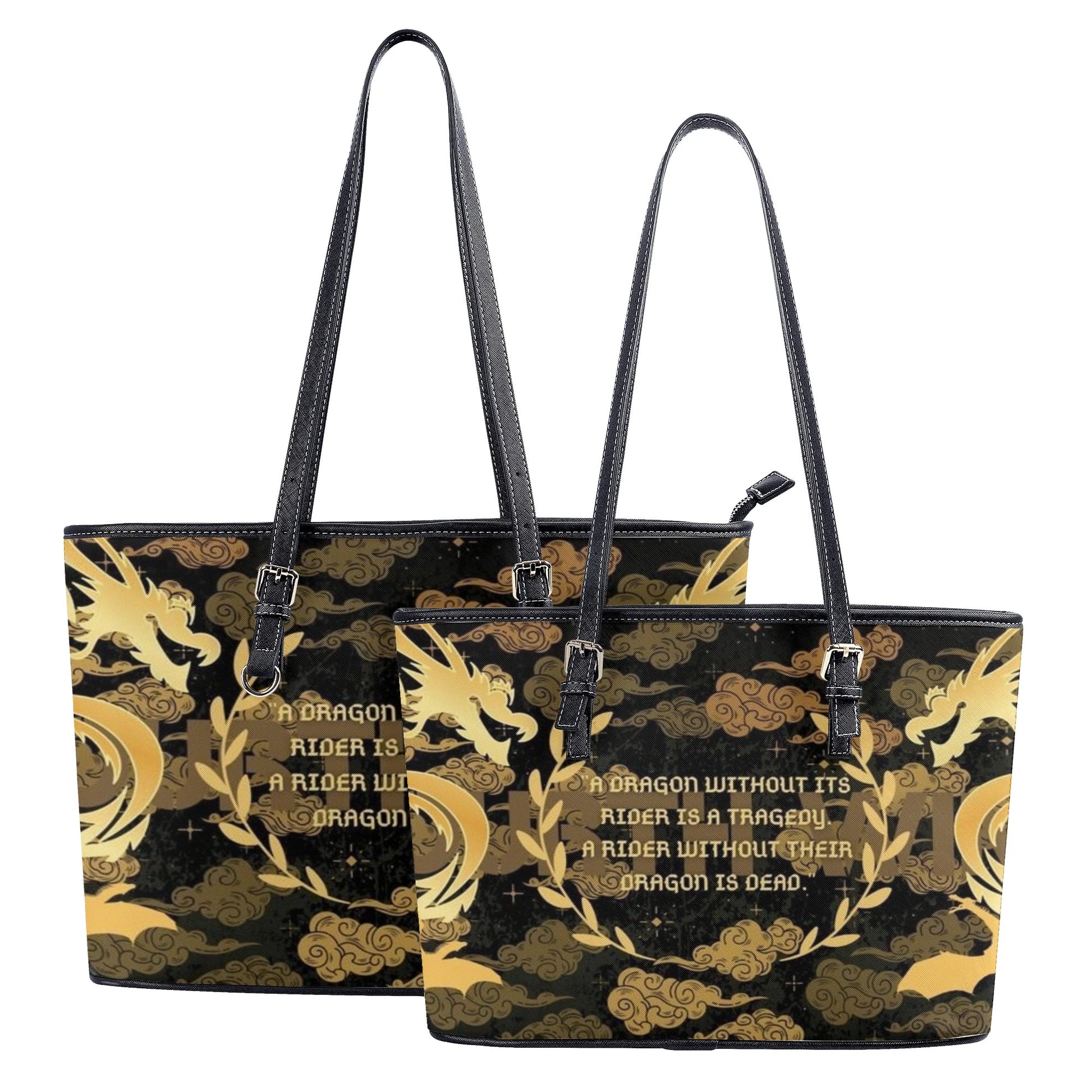 Forth Wing Quotes Leather Bag, Forth Wing Inspired Bag, Personalized Leather Bag, Fantasy Leather Handbag, Perfect Gift for Women. HBVLR31