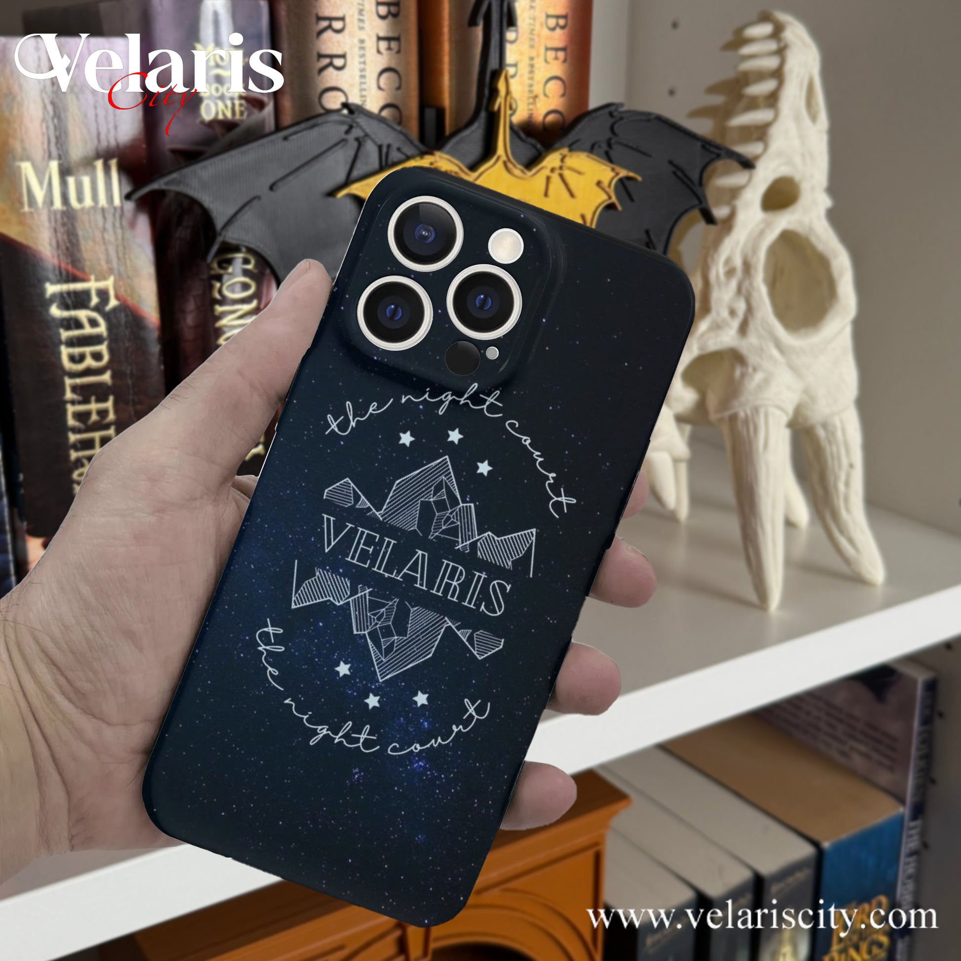 Velaris The Night Court Inspired  Phone Case - ACOTAR Inspired Design, Fantasy Novel iPhone Cover, Book Lover Gift PCVLR28