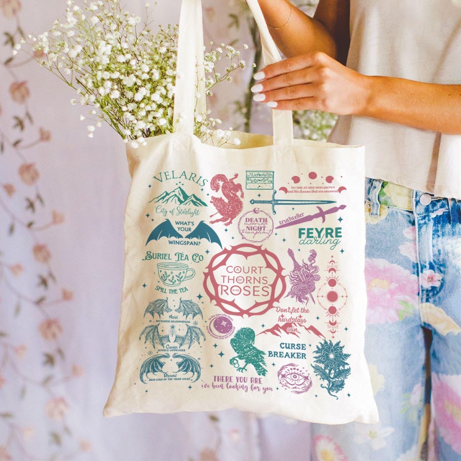 Velaris City Of Starlight Tote Bag, The Night Court, City of Starlight Tote Bag, ACOTAR Tote Bag, Acotar Lovers Gift, Velaris Fan Gift TBVLR28