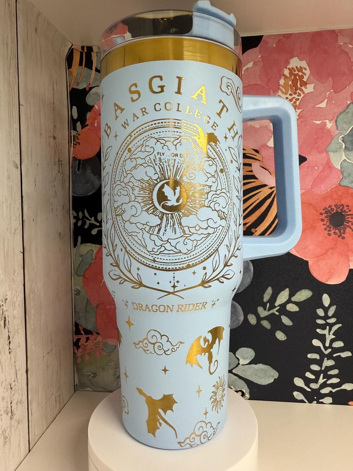 Basgiath War College Tumbler 30oz/40oz, Dragon Rider Tumbler, Fourth Wing Tumbler. VLR37