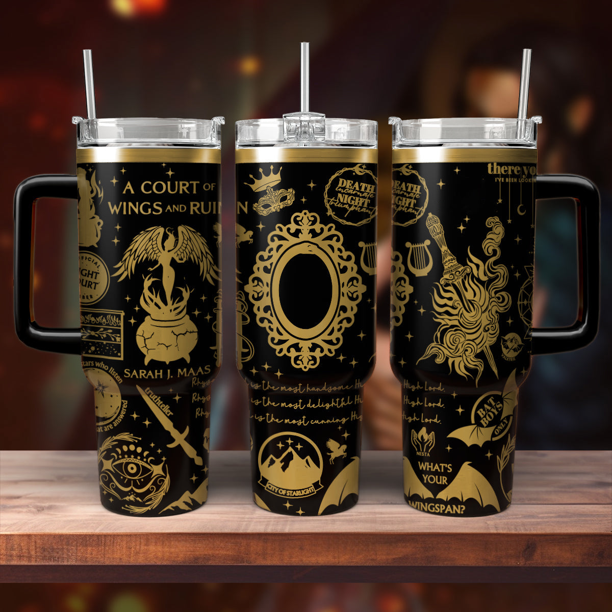 A Court of Wings and Ruin Tumbler 30oz/40oz, Velaris Tumbler, Velaris Bookish Gift. VLR33