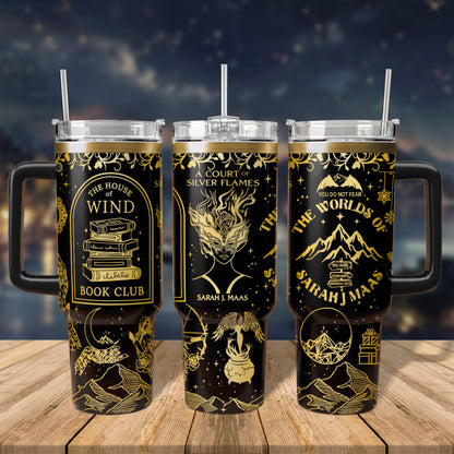 A Court Of Silver Flames Tumbler 30oz/40oz, The House of Wind Book Club Tumbler, Bookish Gift. VLR18