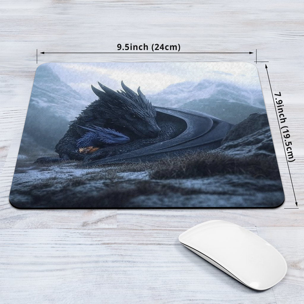 Fourth Wing Tairn Dragon Desk Mat, Fantasy Gaming Mouse Pad, Bookish Desk Decor for Readers DMVLR33