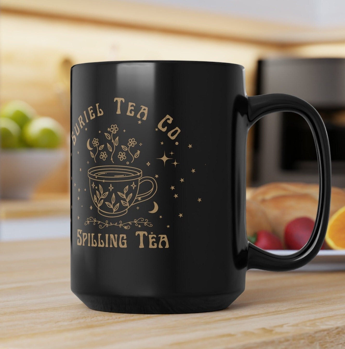 ACOTAR Mug, Suriel Spill The Tea, A Court of Thorns and Roses, SJM Merch, Bookish Gift For Her, Suriel Tea Co, Acotar Merch, Acotar Cup MGVLR33