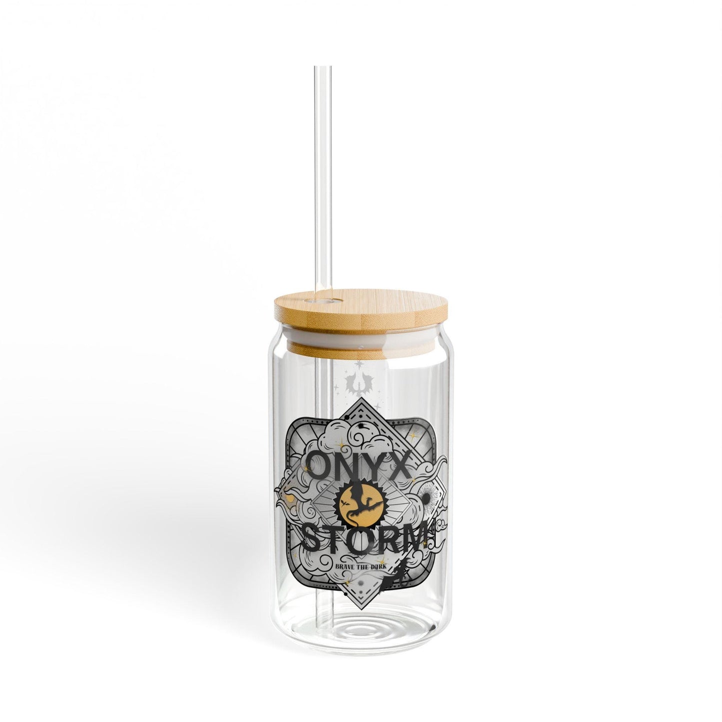 Fourth Wing cup Iced coffee cup Onyx Storm cup Fourth Wing fan Onyx Storm gift Book lover Gift for Her Fourth Wing Glass Tumbler Dragon Cup GLVLR31