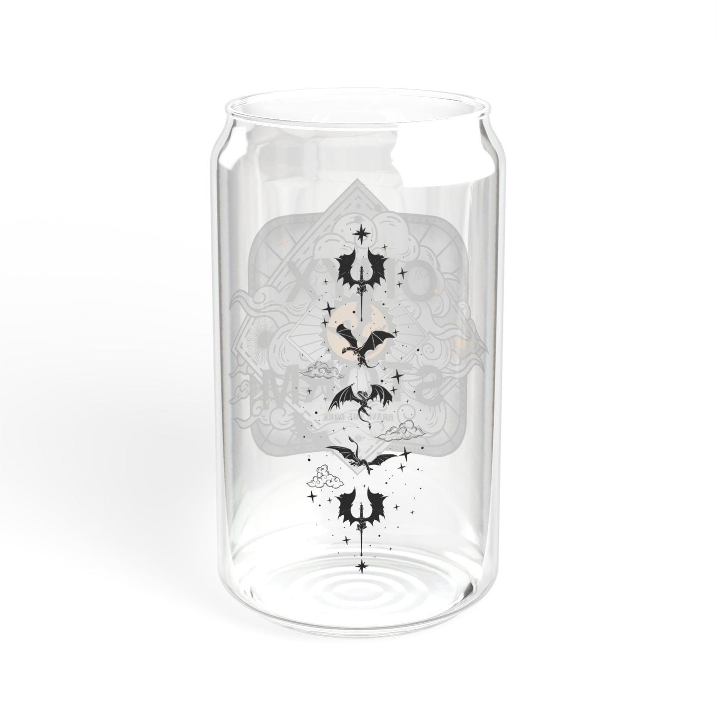 Fourth Wing cup Iced coffee cup Onyx Storm cup Fourth Wing fan Onyx Storm gift Book lover Gift for Her Fourth Wing Glass Tumbler Dragon Cup GLVLR31