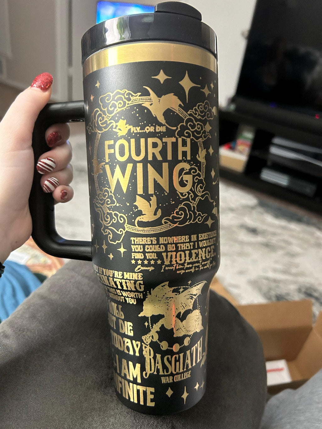 Fouth Wing Tumbler 30oz/40oz, Basgiath Tumbler, The Empyrean Tumbler. VLR32