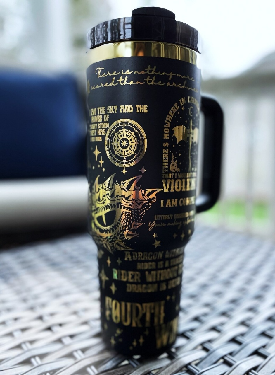Fouth Wing Tumbler 30oz/40oz, Basgiath Tumbler, The Empyrean Tumbler. VLR32
