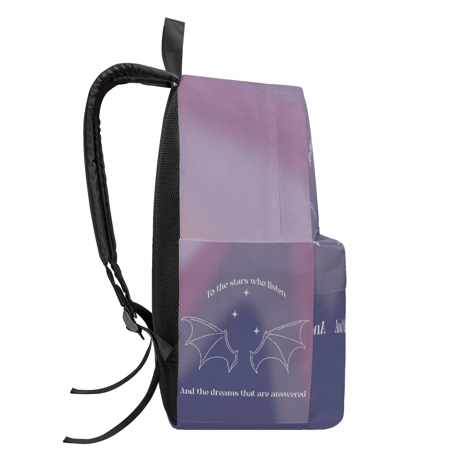 Velaris Inspired Backpack, ACOTAR To The Stars Inspirational Quote Backpack, Book Lover Gift BPVLR29