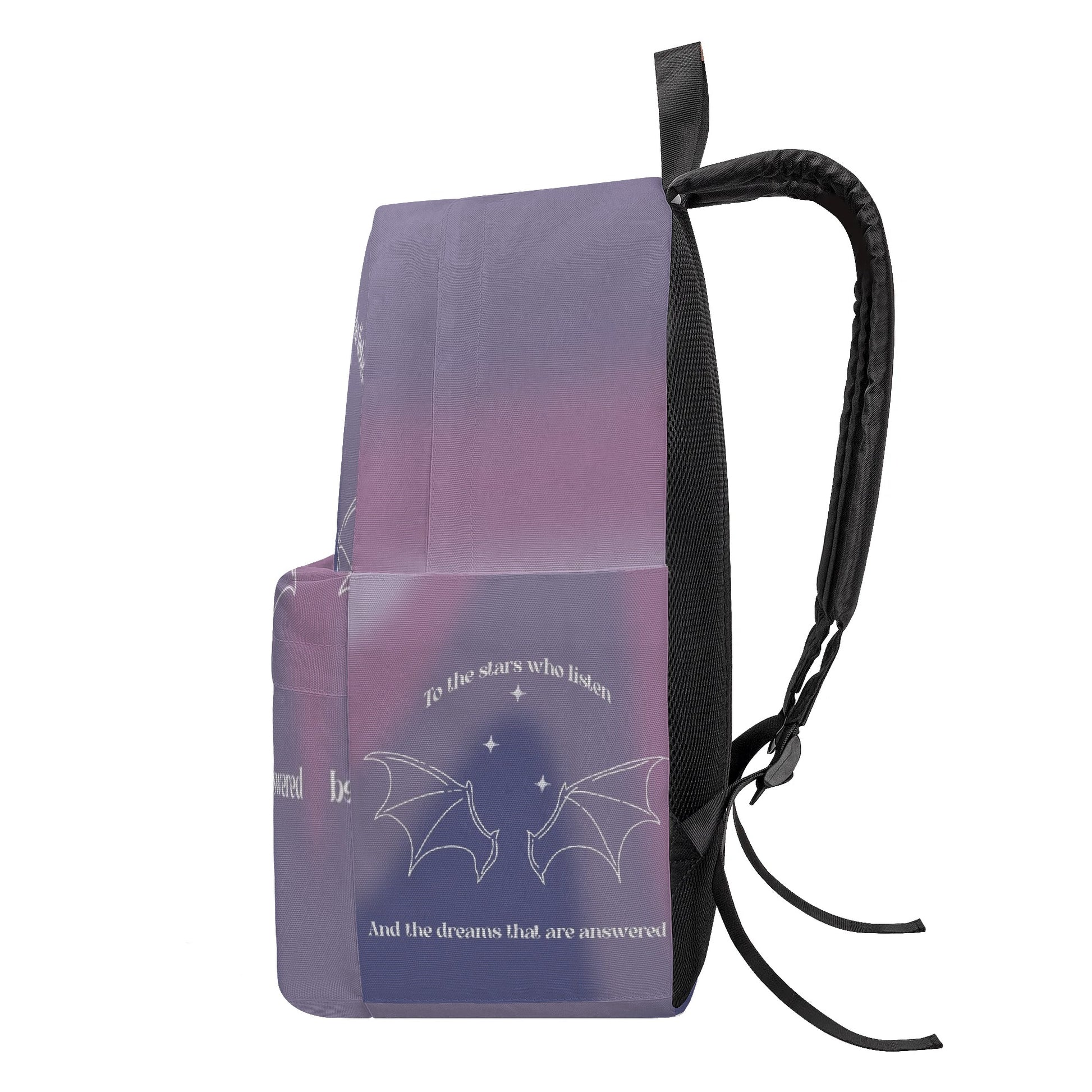 Velaris Inspired Backpack, ACOTAR To The Stars Inspirational Quote Backpack, Book Lover Gift BPVLR29