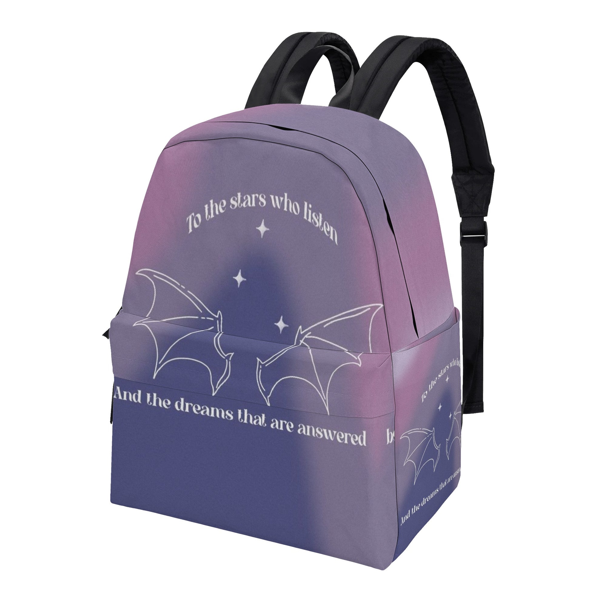 Velaris Inspired Backpack, ACOTAR To The Stars Inspirational Quote Backpack, Book Lover Gift BPVLR29