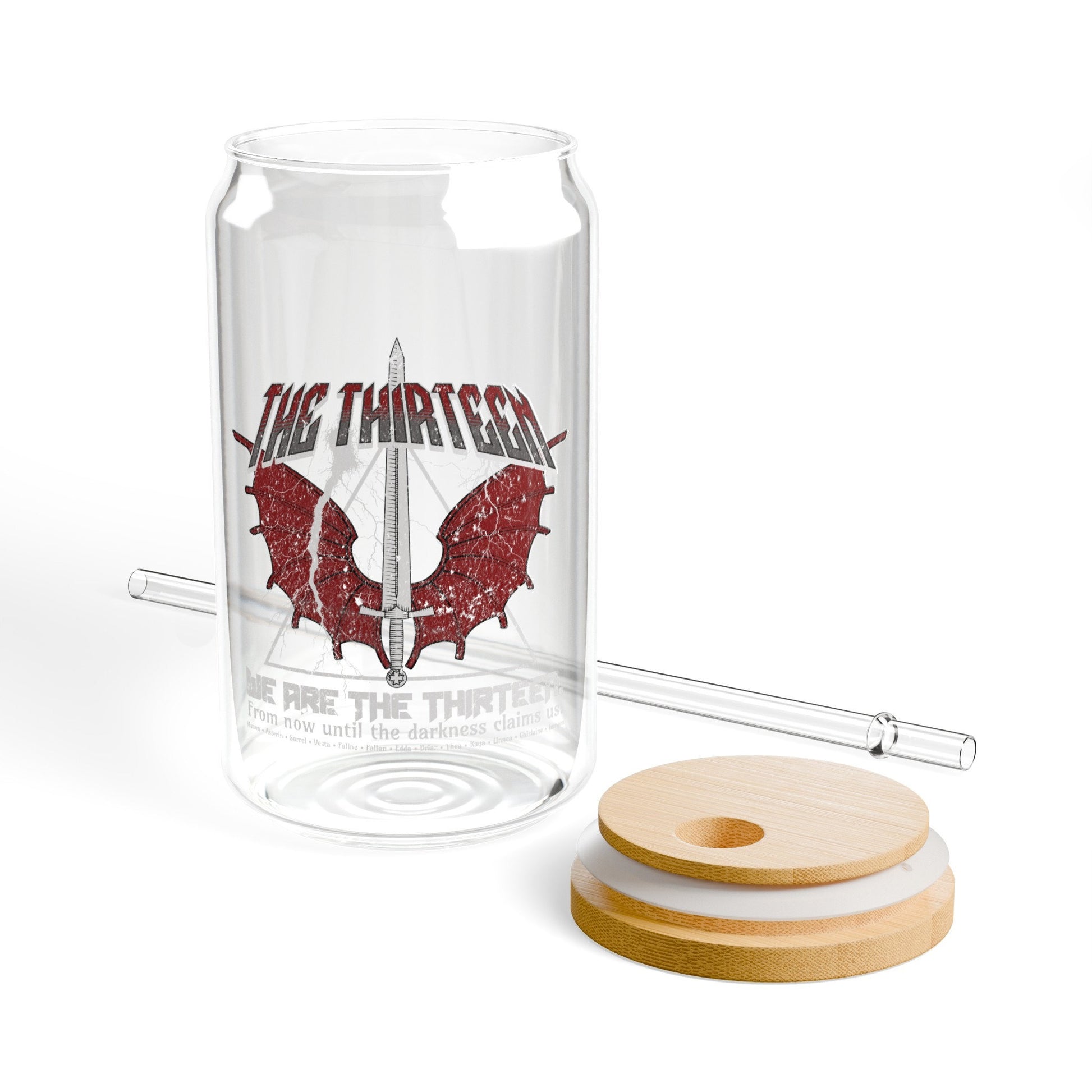 We Are The Thirteen Throne of Glass Tumbler Bookshelf Decor Iced Coffee Cup Officially Licensed Sarah J Maas Merch Officially Licensed GLVLR34