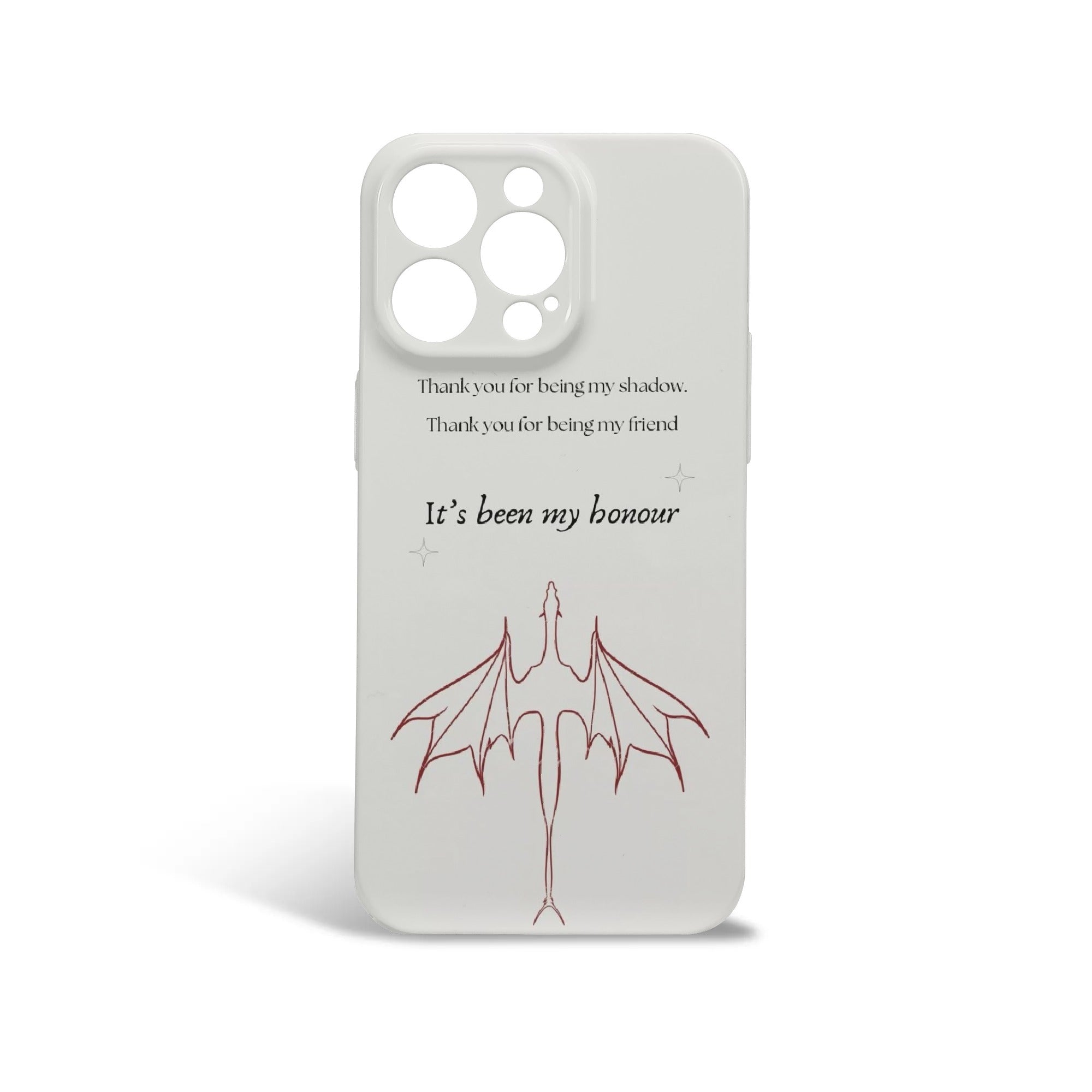 "It's been my honour" Quote Inspired Magical Sword Design, Fourth Wing Phone Case, Fantasy Novel iPhone Cover, Book Lover Gift  PCVLR35
