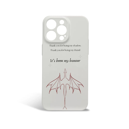 "It's been my honour" Quote Inspired Magical Sword Design, Fourth Wing Phone Case, Fantasy Novel iPhone Cover, Book Lover Gift  PCVLR35