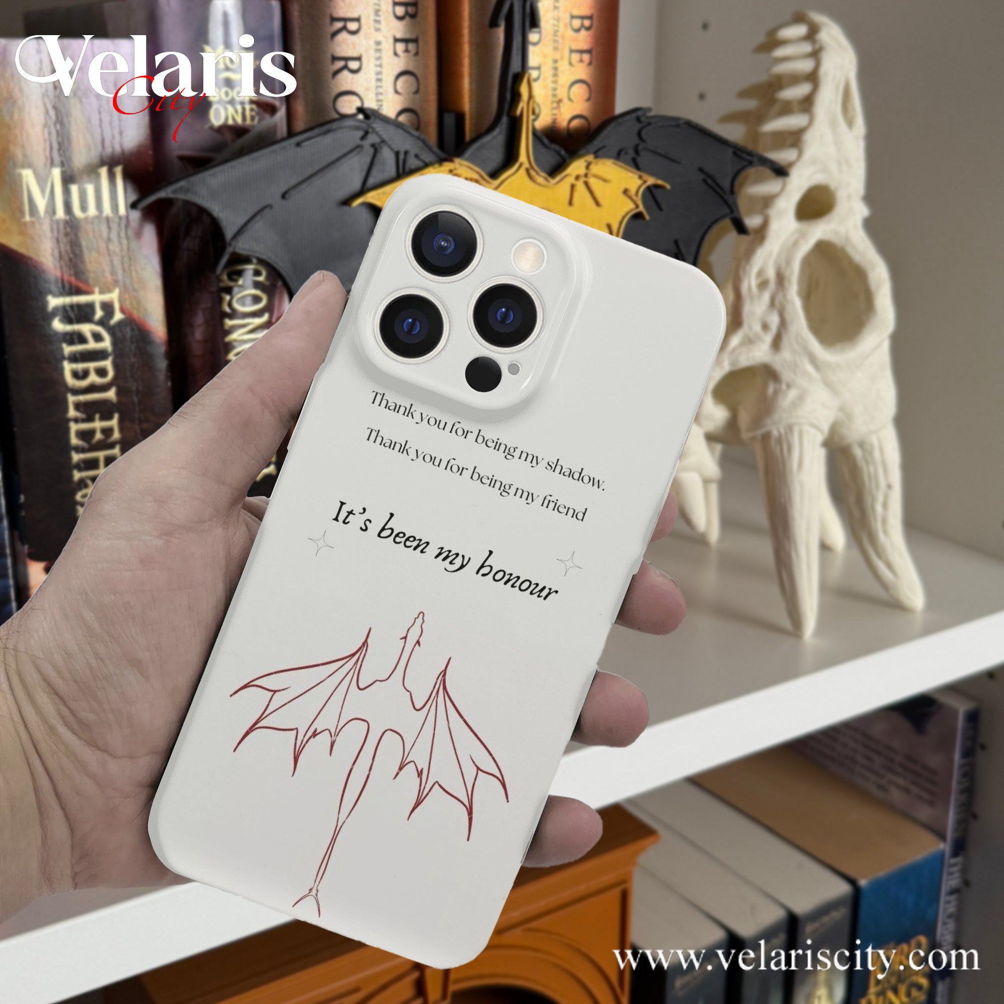 "It's been my honour" Quote Inspired Magical Sword Design, Fourth Wing Phone Case, Fantasy Novel iPhone Cover, Book Lover Gift  PCVLR35