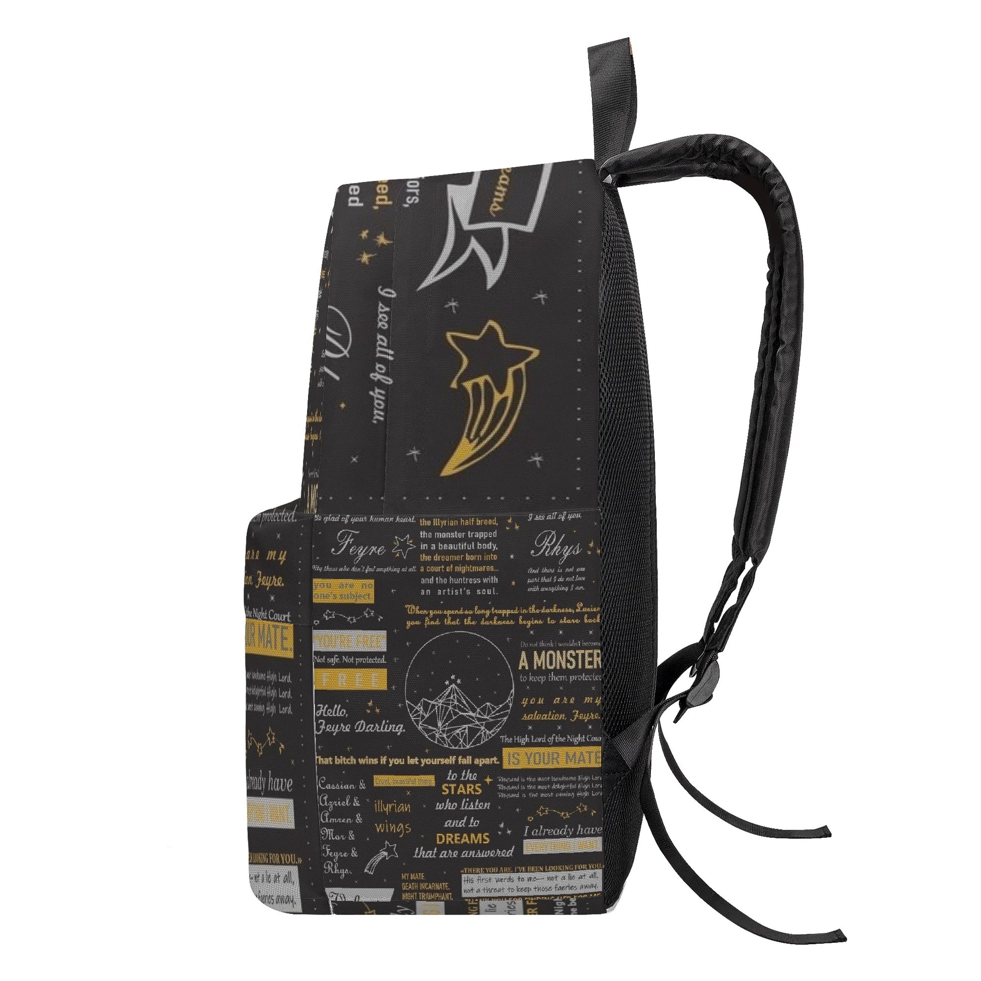 ACOTAR Backpack, Velaris Inspirational Quotes Backpack, Book Lover Gift BPVLR32