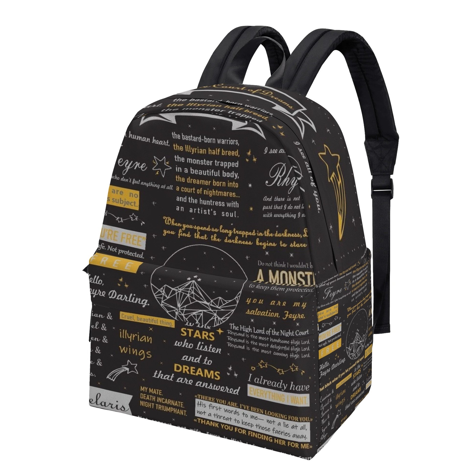 ACOTAR Backpack, Velaris Inspirational Quotes Backpack, Book Lover Gift BPVLR32