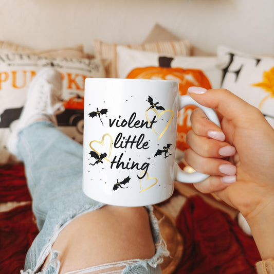 ACOTAR Mug, Throne Of Glass Merch, Fireheart To Whatever End Terassen Mug, SJM Merch, Bookish Gift For Her, ACOTAR Merch, Bookish Gift MGVLR37