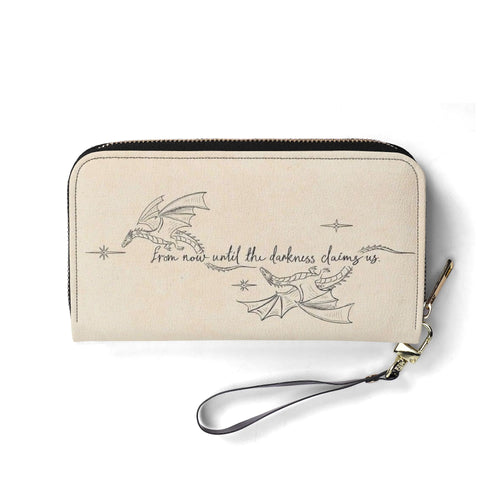 "from now until the darkness claim us" Quote Leather Bag, Throne Of Glass Inspired Bag, Personalized Leather Bag, Fantasy Leather Handbag, Perfect Gift for Women. HBVLR39