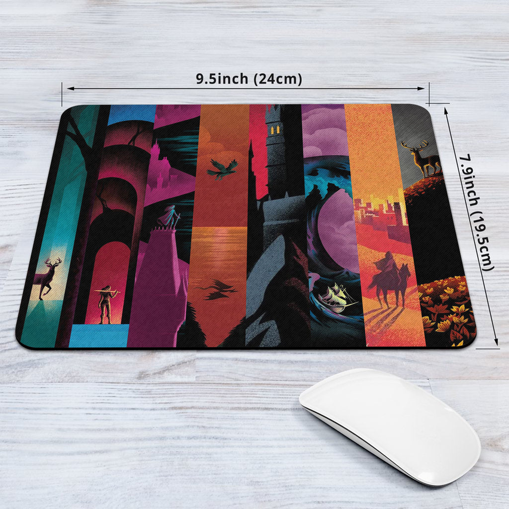 TOG Desk Mat, Kingdom of Ash Dragon Mouse Pad, Dark Academia & Booktok Literary Gift, Fireheart Inspired Desk Mat DMVLR39