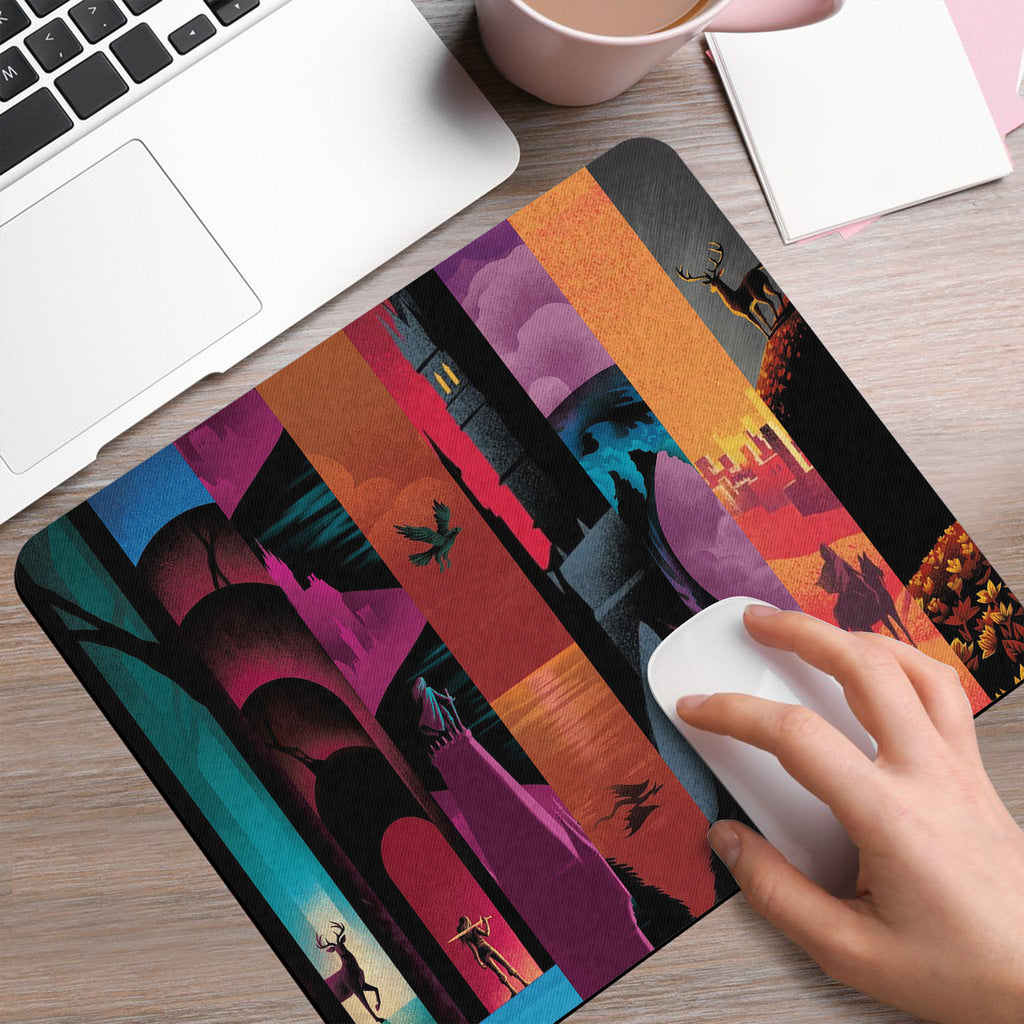 TOG Desk Mat, Kingdom of Ash Dragon Mouse Pad, Dark Academia & Booktok Literary Gift, Fireheart Inspired Desk Mat DMVLR39